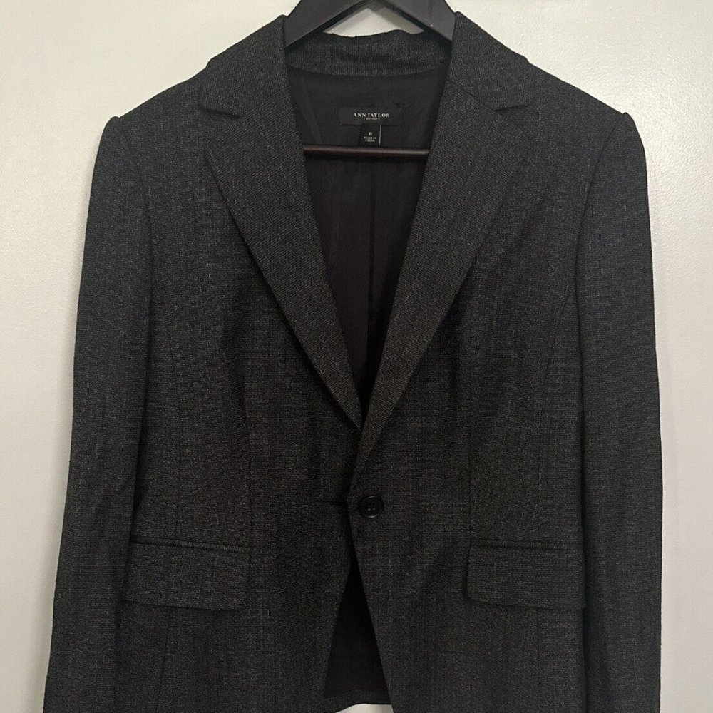 Ann Taylor Womens Jacket Gray